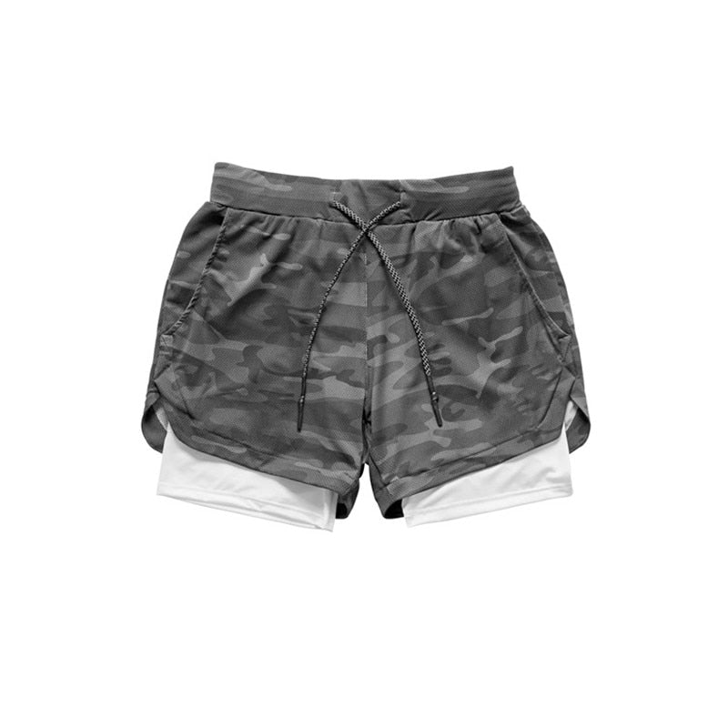 Short masculino Fit GYM 2 em 1