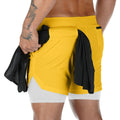 Short masculino Fit GYM 2 em 1