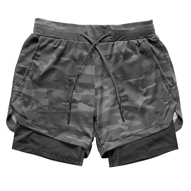 Short masculino Fit GYM 2 em 1